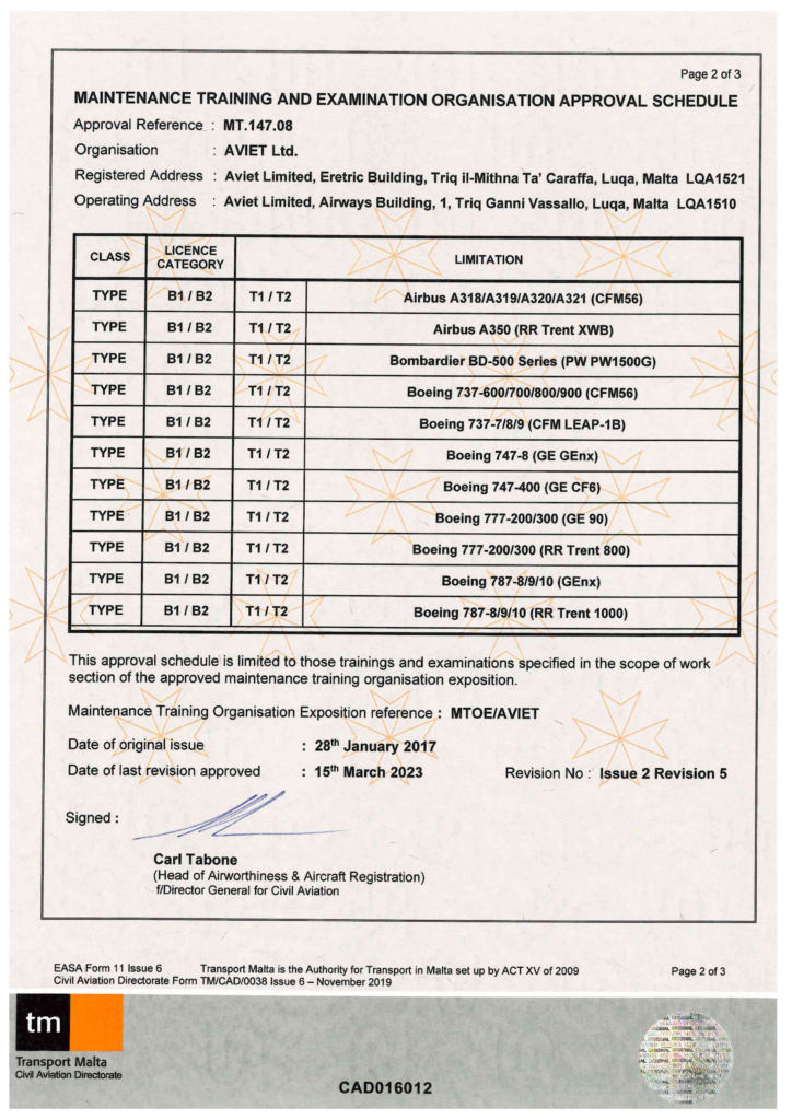 EASA Form 11 (Revision 12)-2