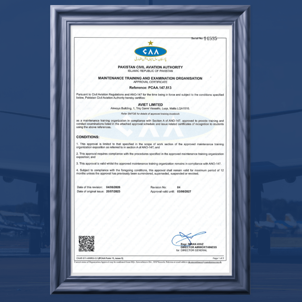 AVIET Renews PCAA Approval 1
